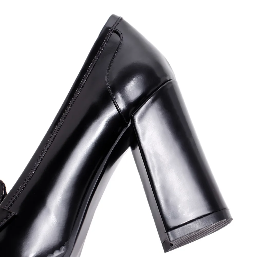 Модная 2017 Демисезонная обувь из натуральной кожи с квадратным носком без