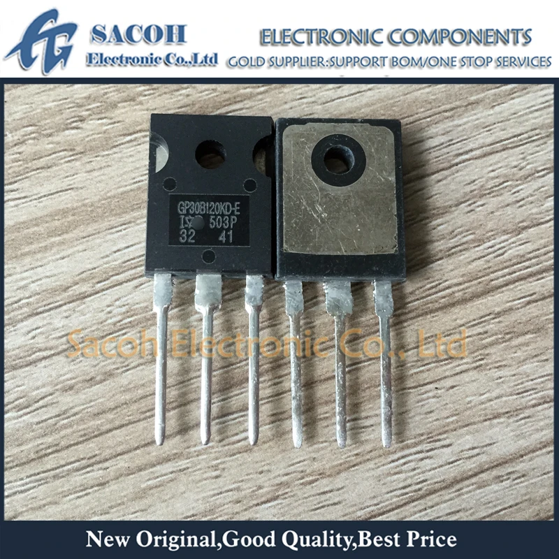 

Free Shipping 10Pcs IRGP30B120KD-EPBF IRGP30B120KD-E GP30B120KD-E IRGP30B120KD TO-247 30A 1200V Power IGBT