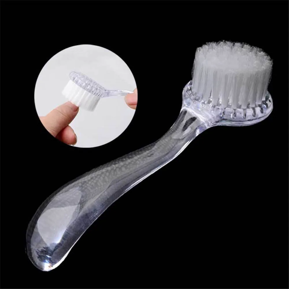 

Plastic Nail Cleaning Brush Remove Dust Powder Cleaner for Acrylic UV Gel Nails Art Manicure Care Accessory 1PC