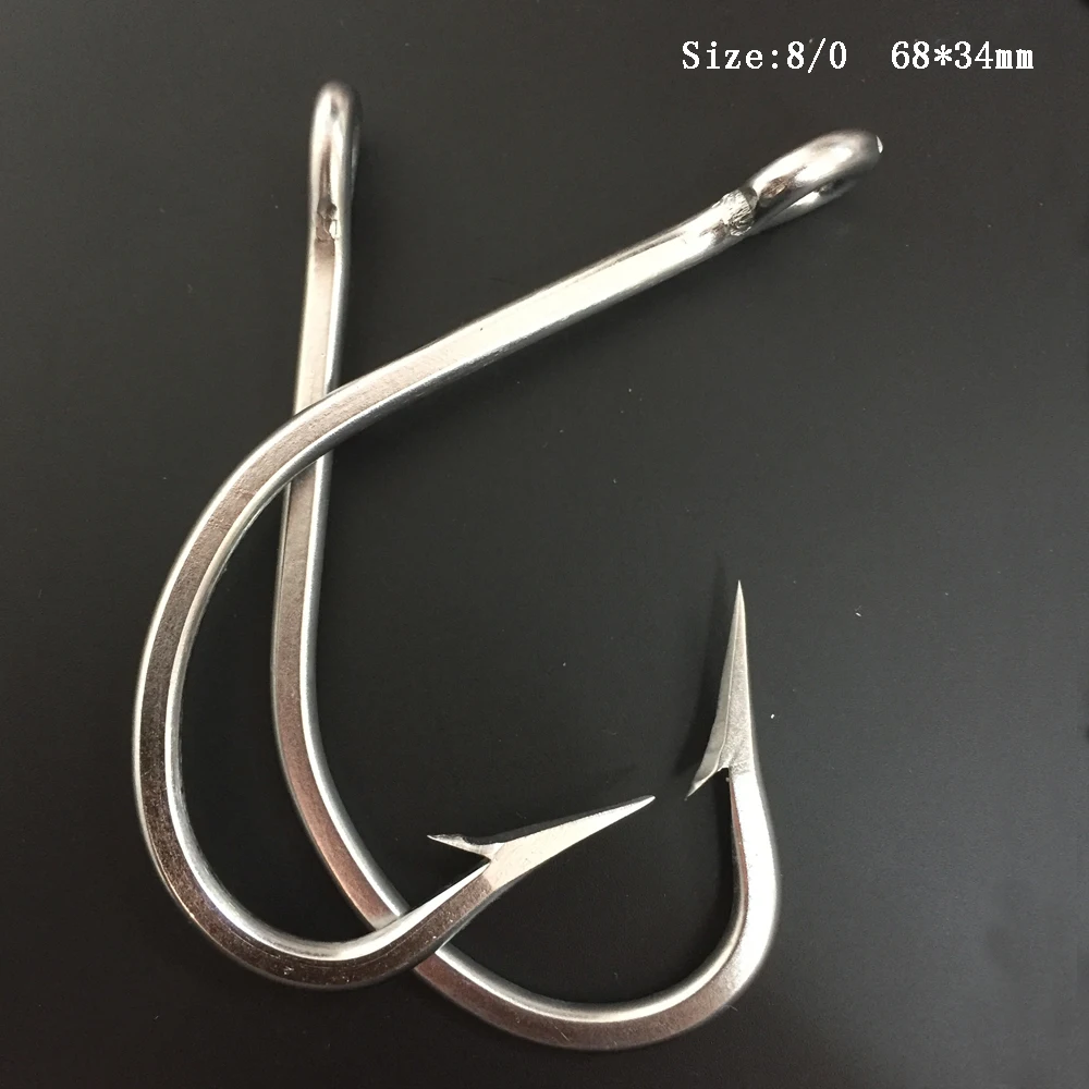 Buy CN02 20pcs 8/0 Mustad Fish Hook Stainless Steel