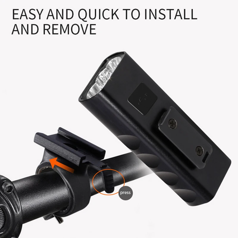 Top USB Bicycle Lamp Mountain Bike Light T6 Torchlight Night Riding Super-bright Headlamp Charging Strong Light Riding Equipment 12