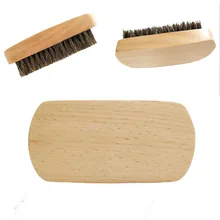 Высококачественная Мужская щетка для бритья, щетина кабана из натурального дерева, черная щетка для бороды, индивидуальный логотип 4,7*1,8 дюйма