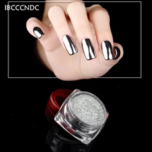 1 גרם\קופסא Shinning מראה נייל גליטר אבקת טינסל נייל אמנות כרום פיגמנט רסיס נצנצים ג 'ל פולני אבק נייל אמנות קישוטים(China)