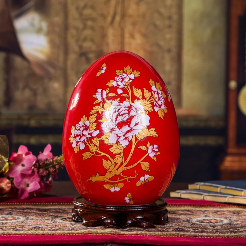 Роскошный китайский старинный фарфор перегородчатая ваза с ораментами украшения дома ремесла древний дворец красная керамическая ваза Статуэтка для декора