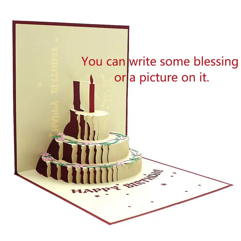 birthday cake 3d greeting