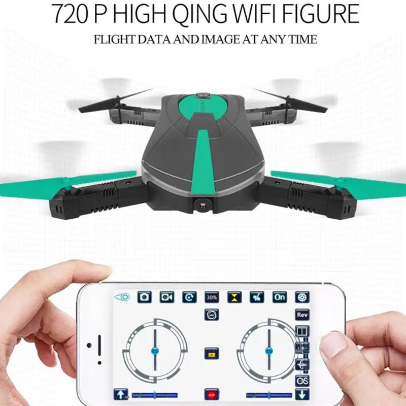 

Folding WiFi FPV Quadcopter Mini Pocket RC Drone Phone Control Helicopter with 2MP Camera Mini Quadcopter Toys Children Gifts