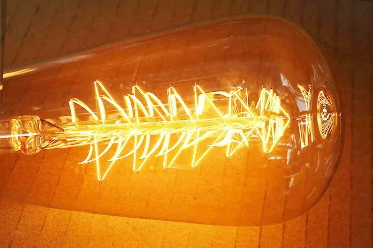 Vintage E27 LED Edison Incandescent Light Bulb ST64 40W AC 220V Retro Glass Edison Filament Bulb Lamp Ampolletas Led Lamp Lights (8)