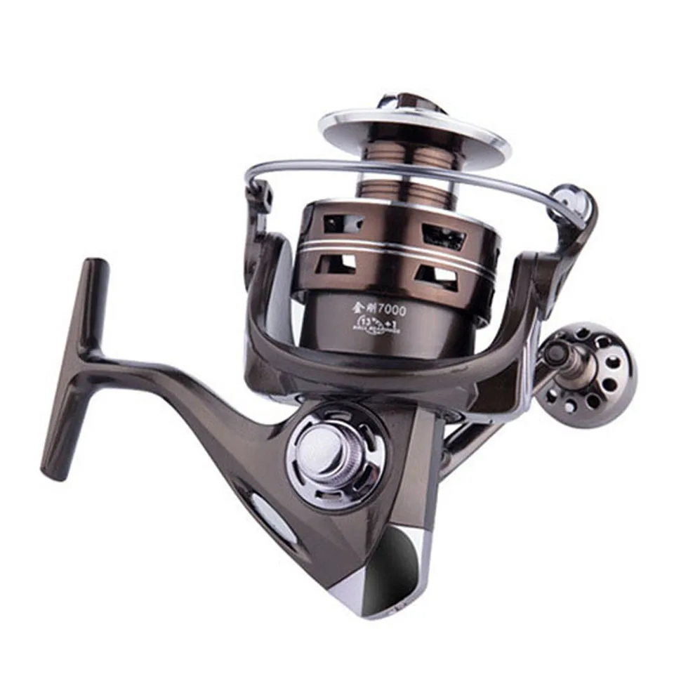 

13+1BB 5.2:1 Fishing Reel Spinning Reel 1000-7000 Series Right Left Hand Inter-changeable Front Drag Wheel