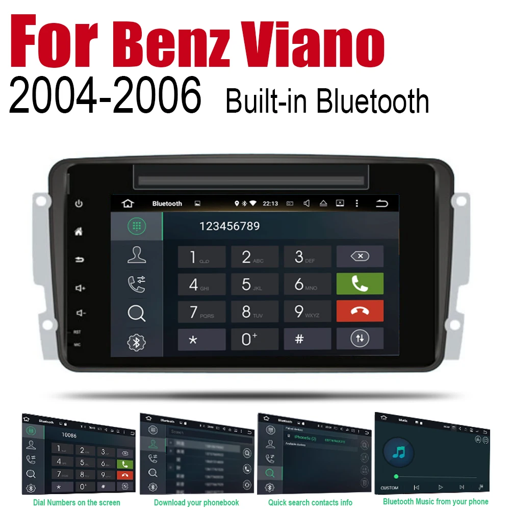Sale AutoRadio 2 Din Android Car DVD Player For Mercedes Benz Viano 2004~2006 NTG GPS Navigation BT Wifi Map Multimedia system Stereo 3
