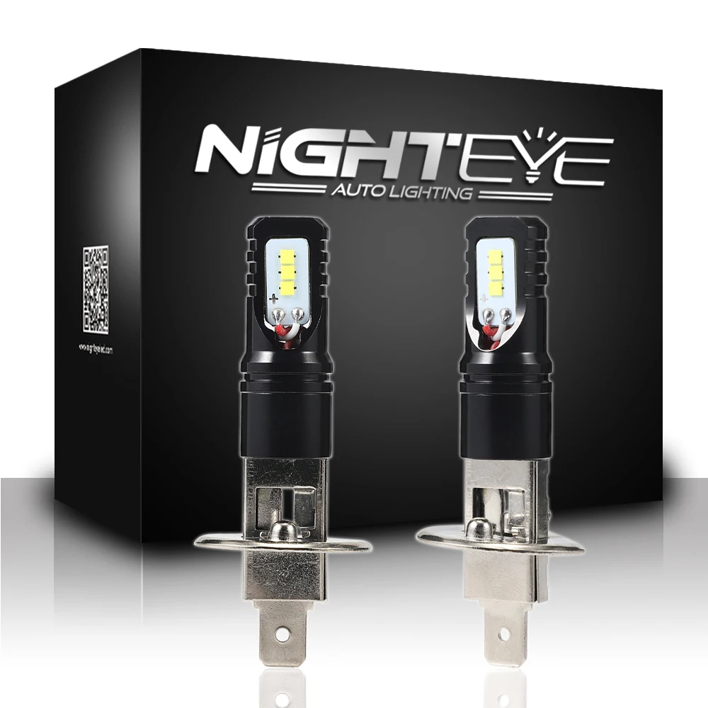 

NOVSIGHT One Pair Car White DRL Fog Lights 1600LM H1 H3 H4 H7 H11 9005 9006 12V 80W 6500K Play&Plug Driving Fog Lamps Bulbs