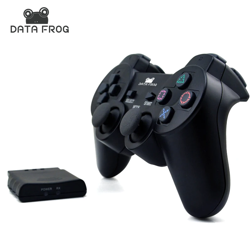 Data Frog 2.4GHz Wilreless Gamepad For Sony PS2 Controller Joystick Joypad For Sony Playstation PS2 For Sony PS3 For PC Data Frog 2.4GHz Wilreless Gamepad For Sony PS2 Controller Joystick Joypad For Sony Playstation PS2 For Sony PS3 For PC