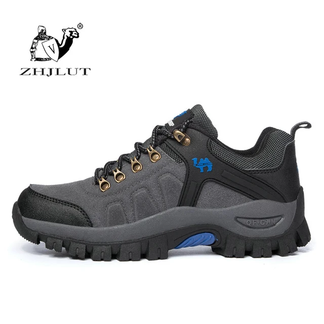 Suede Leather Outdoor Hiking Shoes Men & Women Autumn Shock Absorption Breathable Walking Climbing Brand Quality Trekking Shoes
