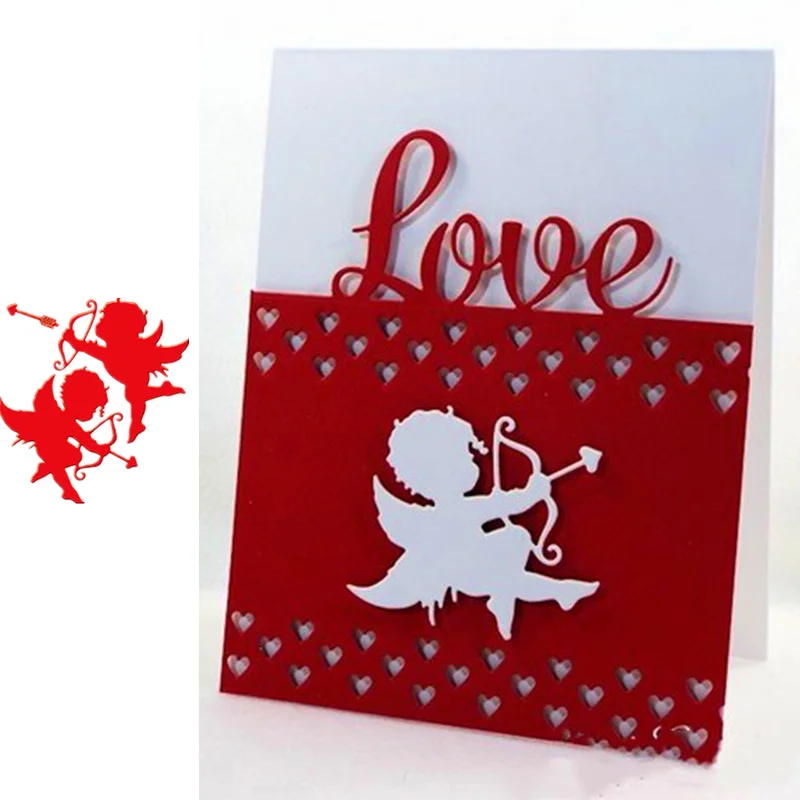 

Angel Cupid Metal Cutting Dies for Scrapbooking Paper Craft Embossing Die Card Making Stencils New 2019 Valentine
