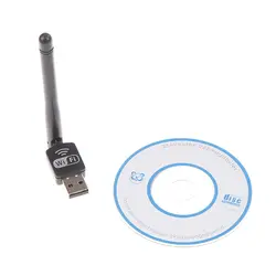 Беспроводной мини-usb Wi-Fi адаптер 150 Мбит/с 2дб Антенна ПК USB Wi-Fi приемник сетевая карта 802.11b/n/g высокоскоростной USB LAN Ethernet