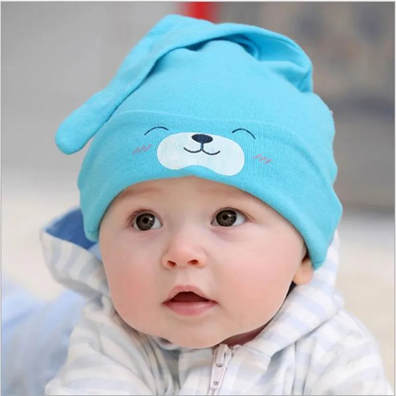Newborn Baby Boys Girls Hats Infant Sleepwear Caps For 3 24 Months