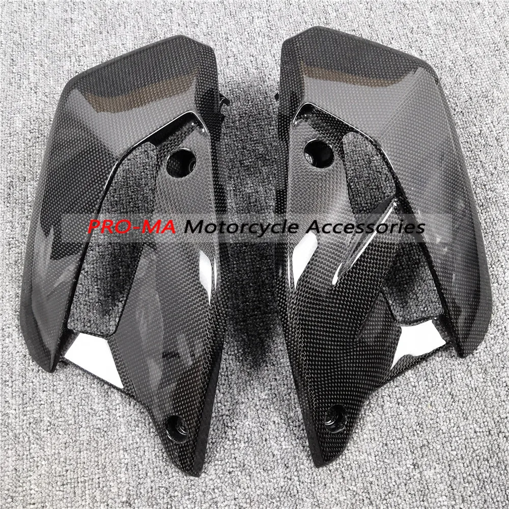 Боковые панели радиатора мотоцикла из углеродного волокна для Ducati Monster 797 Plain 6-27