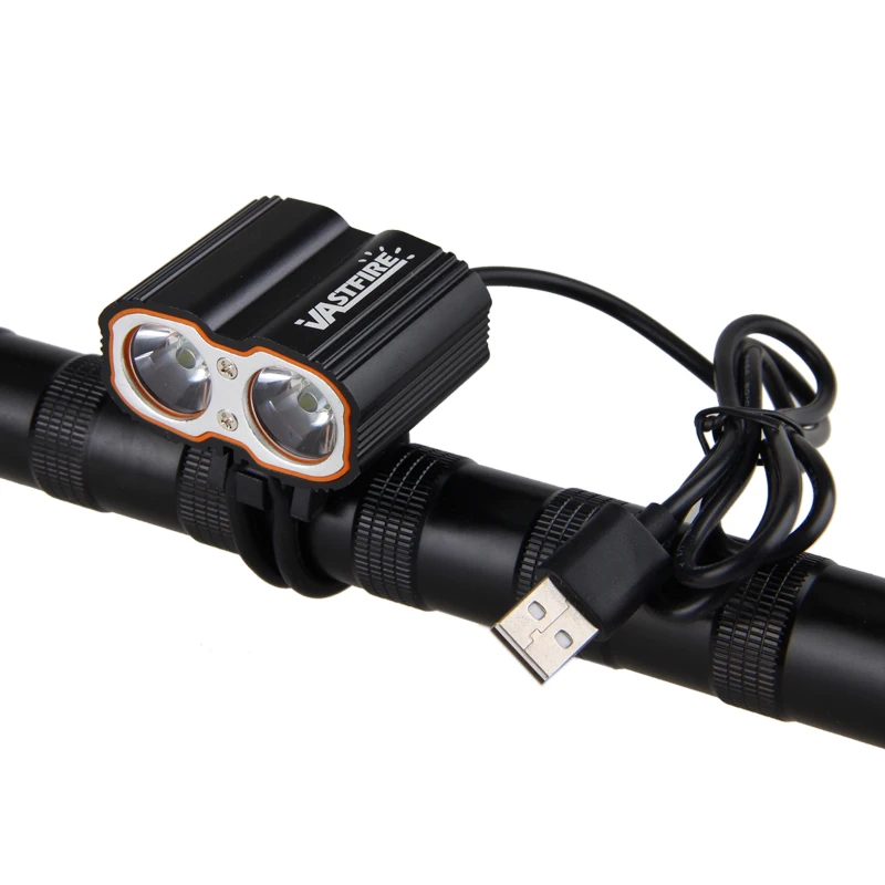 Front Bike Lamp 8000LM 2X XM-L T6 LED Cycling Headlights Bicycle Light Bike Headlamp USB 5V Port MTB Riding Lights