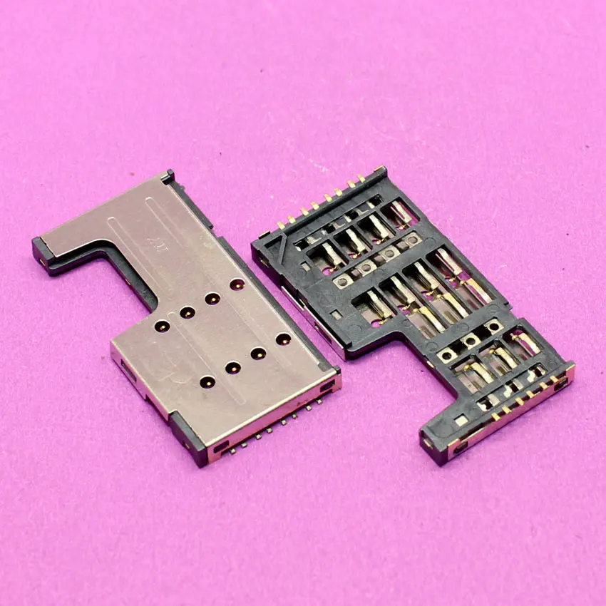 1 шт. новая Sim карта + SD 2 в держатель гнезда лоток Слот Запасные части для Lenovo A355E A390T