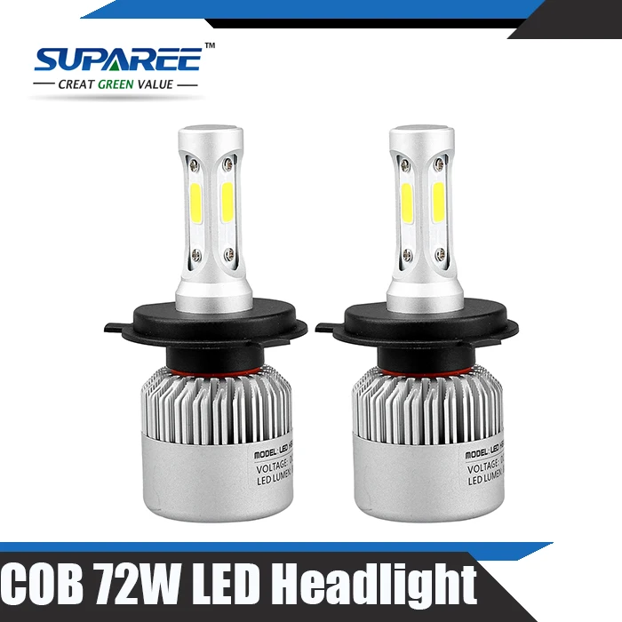 

H4 H7 H13 H11 H1 9005 9006 COB LED Headlight 72W 8000LM All In One Car LED Headlights Bulb Head Lamp Fog Light Pure White 6500K