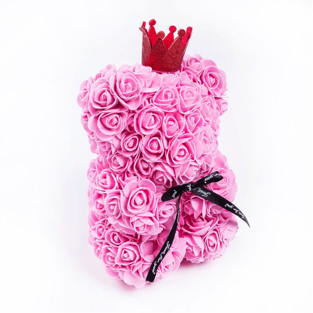 Подарок на день Святого Валентина 25 см розовый Мишка Сердце цветок подарок для подруги День рождения Свадьба для ребенка игрушка юбилей