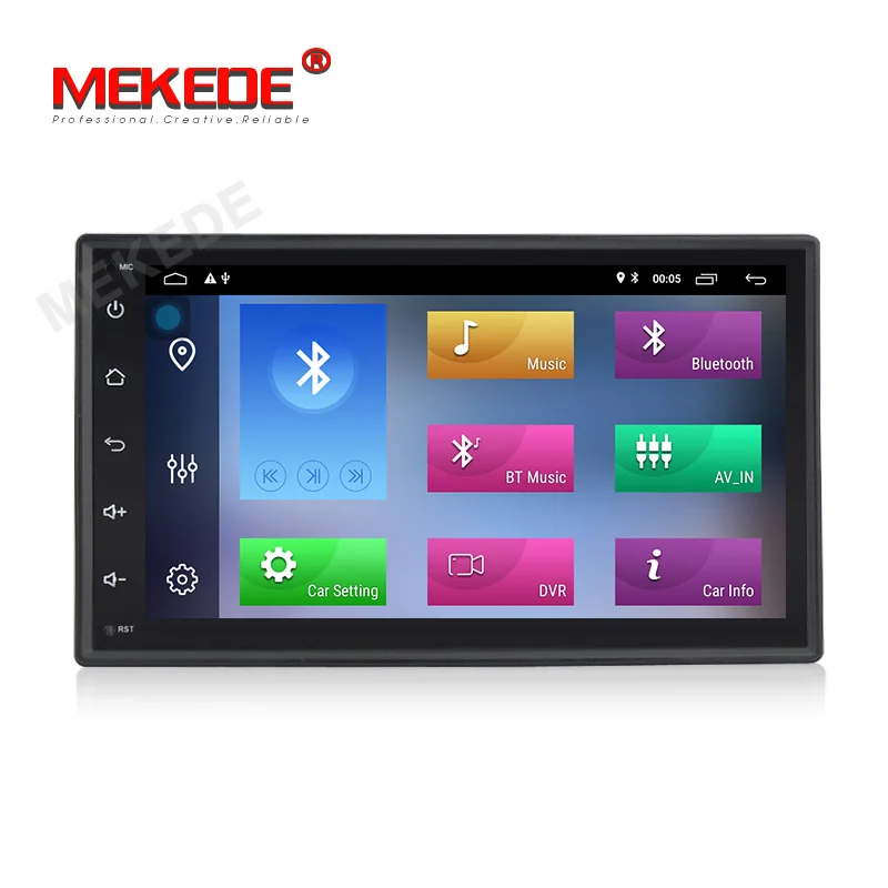 Mekede android9.1 Авторадио для универсального автомобильного мультимедийного плеера nissan kia toyota vw с 2 Гб+ 32 ГБ gps навигацией