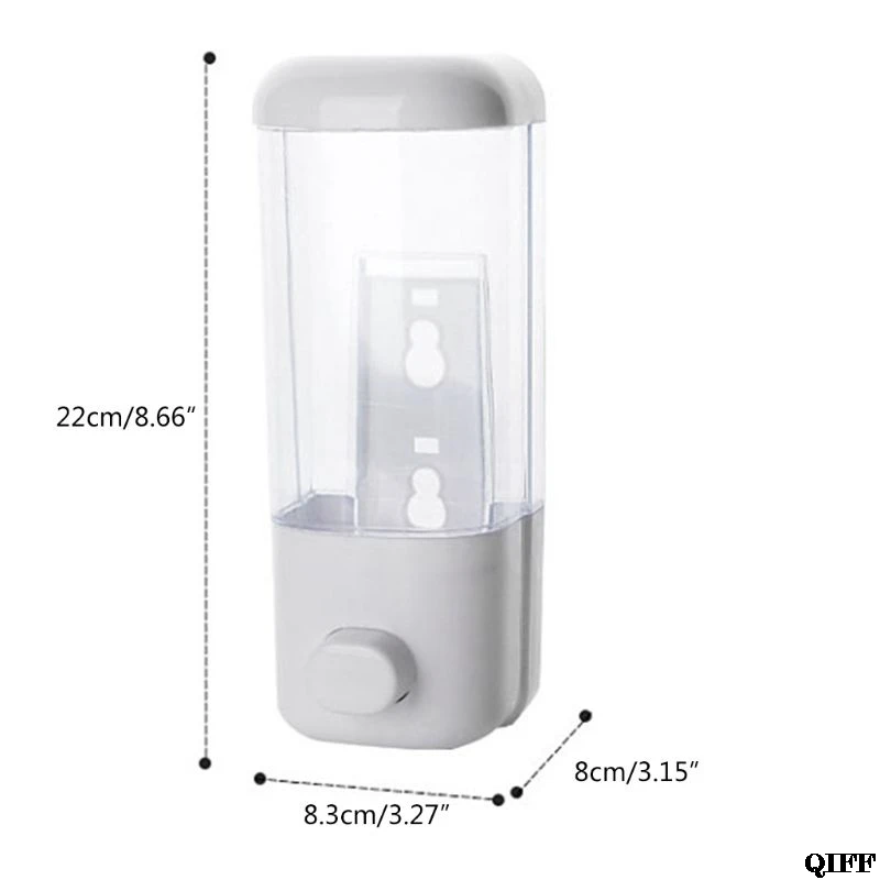 500 мл дозатор для мыла для ванной комнаты настенный самоклеящийся контейнер для шампуня Ручной пресс для жидкого лосьона с одним слотом для хранения Jun13