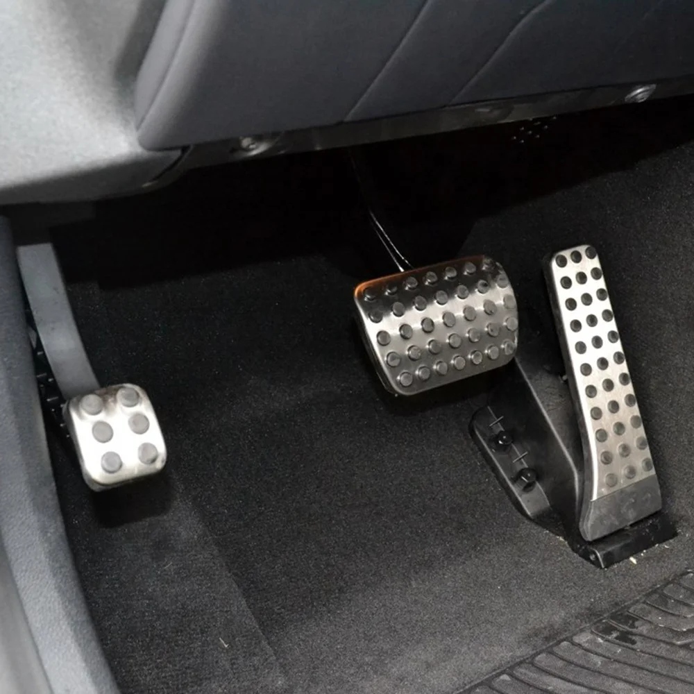 

Stainless steel pedal for Mercedes Benz C E S GLK SLK CLS SL-Class W203 W204 W211 W212W210 AMG,accelerator brake footrest pad