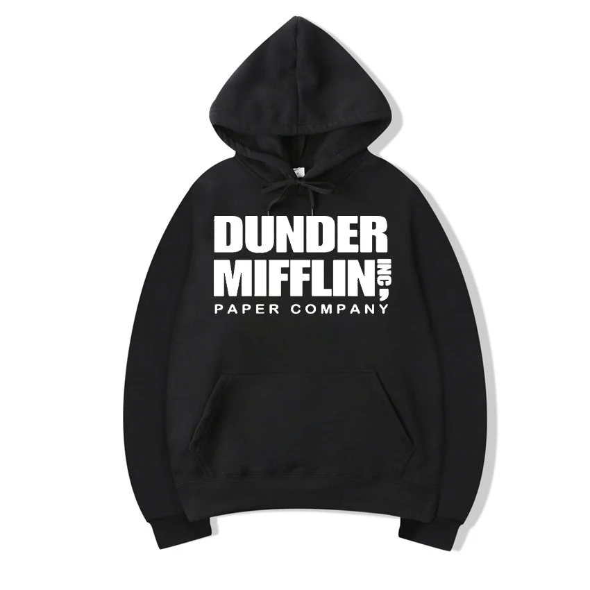 Kopen De Kantoor Sweatshirt Mannen Woemn Fleece Hoodies Dunder Mifflin Papier Inc Hoodie Unisex Crewneck Moletom Feminino Hoody