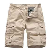 Летние мужские повседневные шорты Карго с карманами, мужские шорты для бега, военные шорты, мужские брюки больших размеров, спортивные брюки Korte Broek Mannen