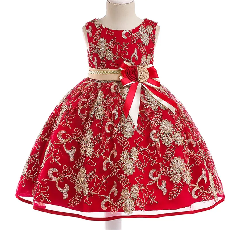 Высокое качество, шелковые платья без рукавов, платья для девочек на день рождения, праздничная одежда для вечеринки, рождественское детское платье