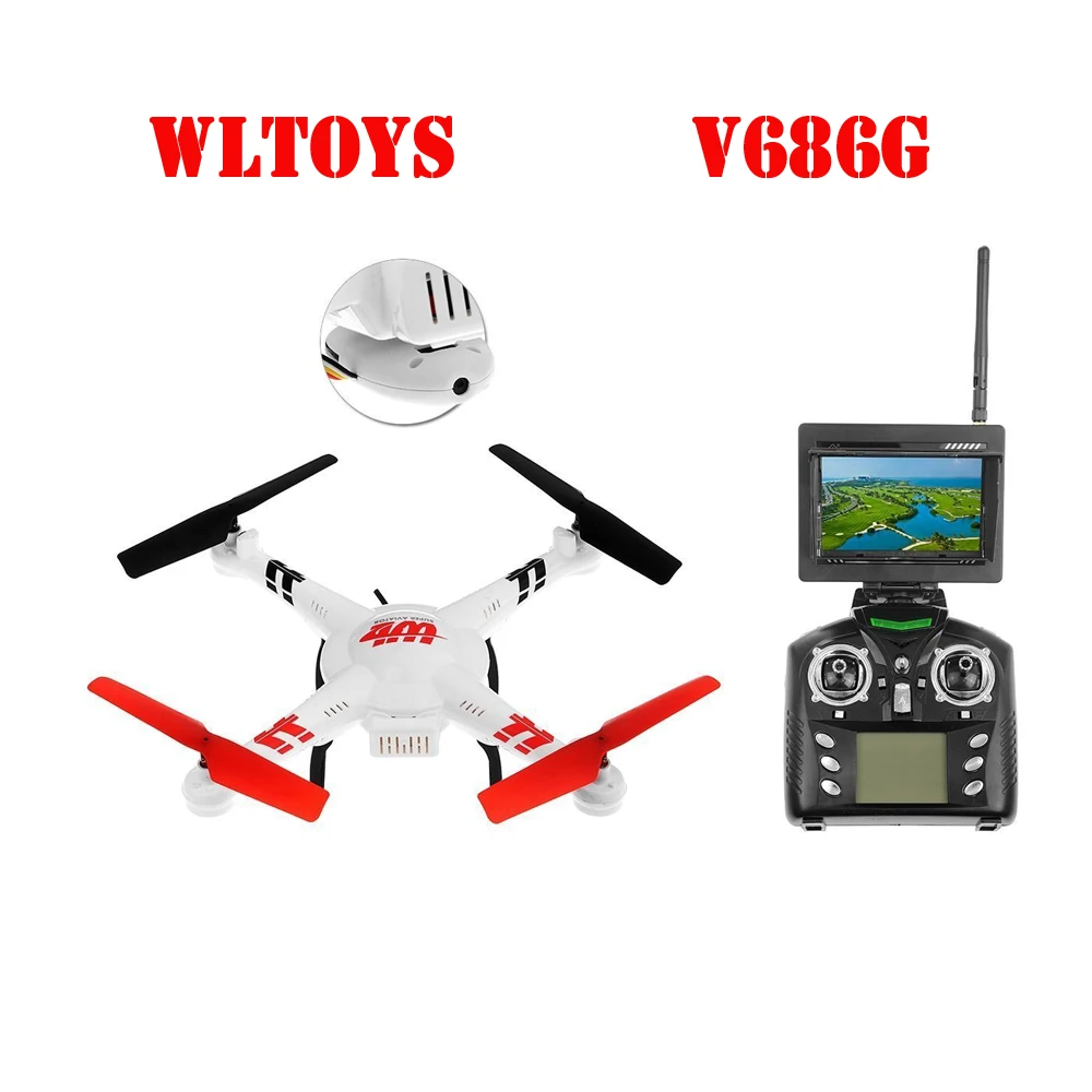 WLtoys V686 V686G FPV пульт дистанционного управления для квадрокоптера RC с 2MP Камера Радиоуправляемый квадрокоптер, НЛО с 6-axis Gyro Mini RC вертолет