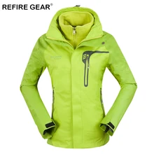 Refire gear 3 в 1 уличная флисовая ветровка Женская водонепроницаемая дышащая куртка для кемпинга ветрозащитная двухсекционная походная куртка