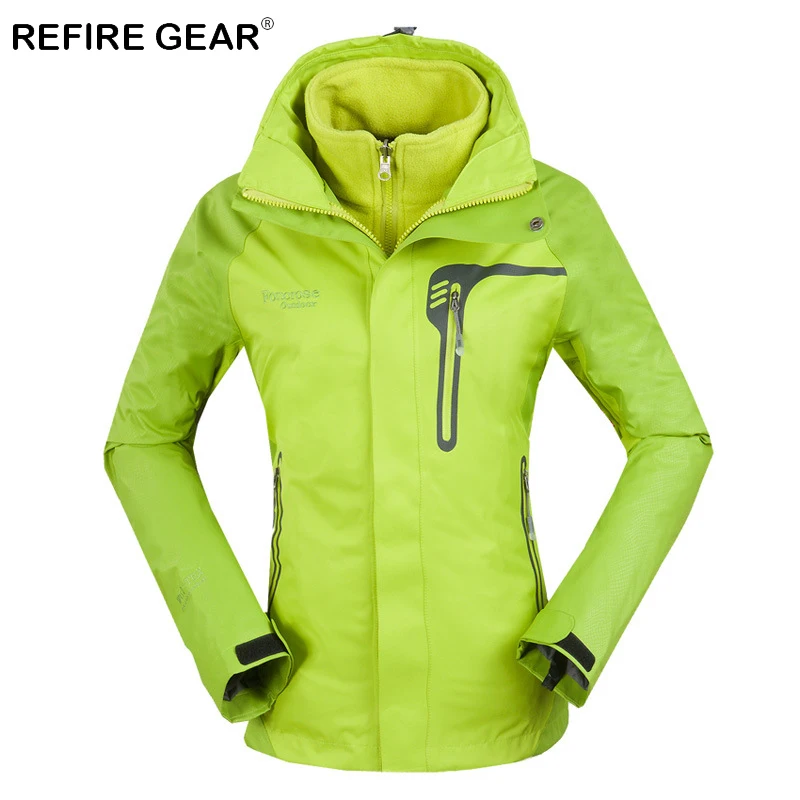 ReFire Gear 3 In 1 Outdoor Fleece Windjack Vrouwen Waterdicht Ademend Camping Jas Winddicht Tweedelige Wandelen Jassen ReFire Gear 3 In 1 Outdoor Fleece Windjack Vrouwen Waterdicht Ademend Camping Jas Winddicht Tweedelige Wandelen Jassen