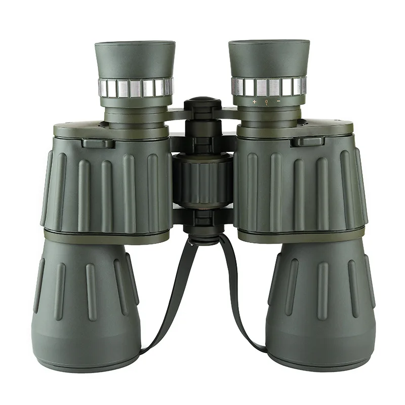10X50 الصيد مناظير تلسكوب عالي الوضوح منخفضة ضوء مستوى للرؤية الليلية الحياة للماء FMC فيلم الأخضر حقل نظارات