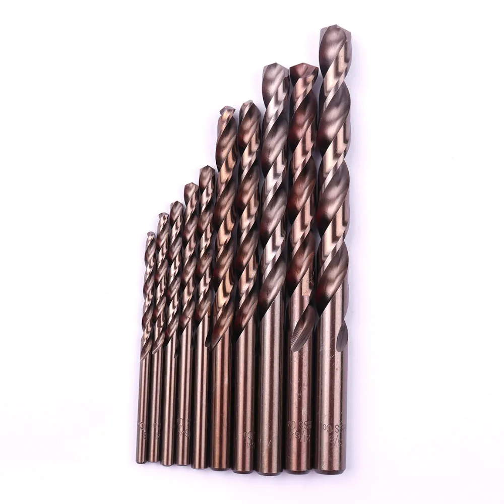 2Pcs 11//64/" Stainless Steel Metal Twist Drill Bits M35 HSS Cobalt Sets