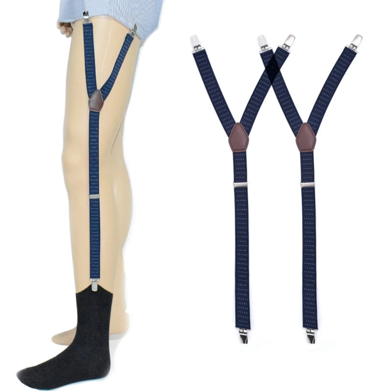 

Hot New 1 Pair Men's Y Style Shirt Stays Holder Suspender Adjustable Elastic Garter Strap Sock Non-Slip High Quality