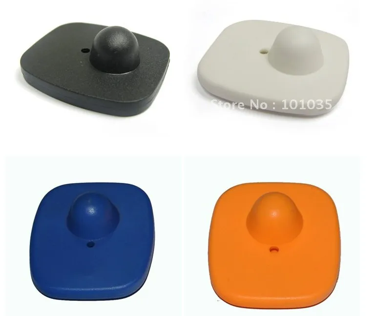 eas rf  hard tag,security tag mini square clothes tag  rf label 8.2mhz 46*42mm