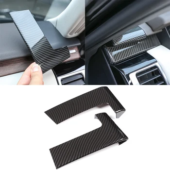

Carbon Fiber ABSA Chrome Instrument Panel Side Decorative Cover For Land Rover Discovery 5 L462 LR5 2017-2018