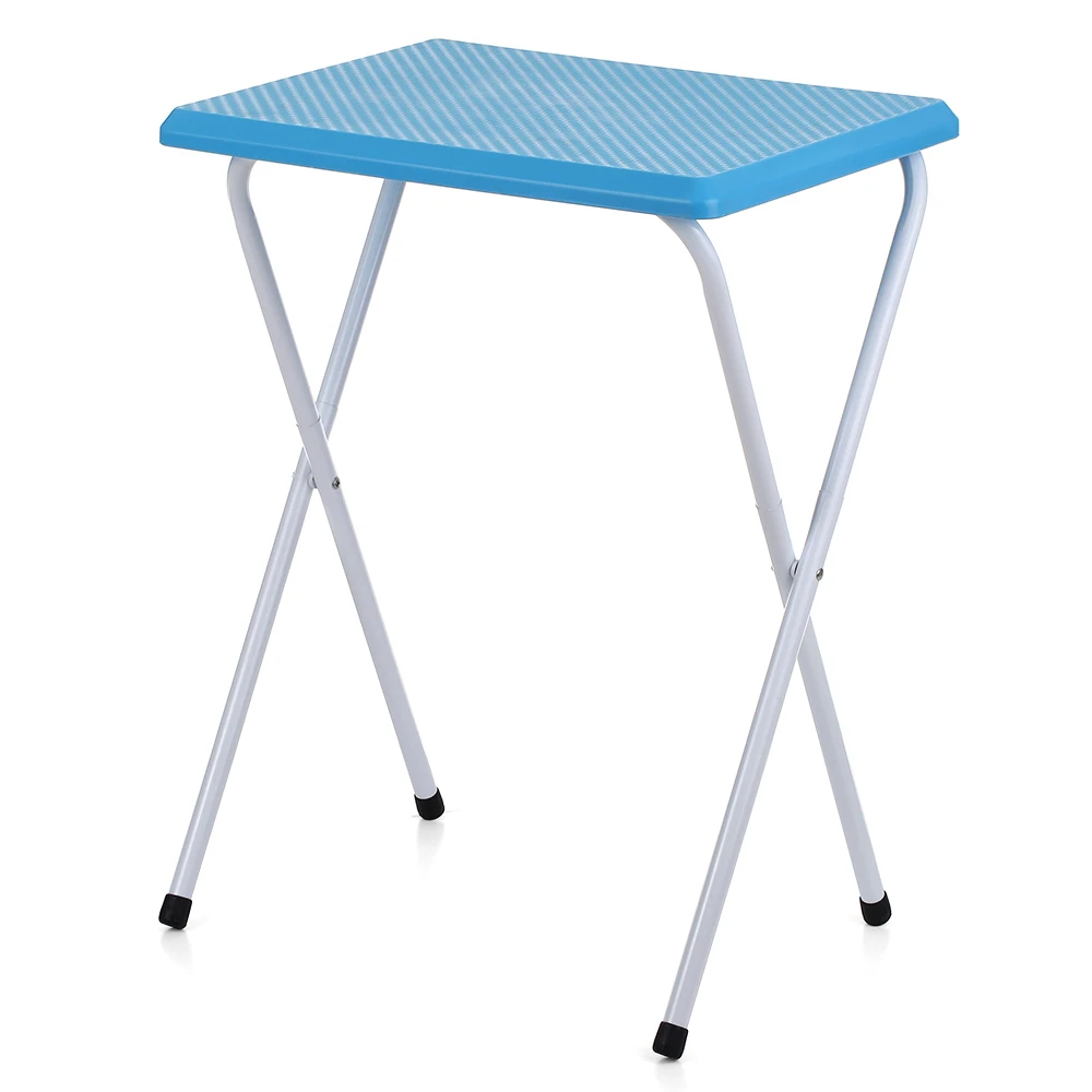 Портативный складной стол для пикника, открытый кухонный обеденный стол, Рабочий стол для дома, офиса, гостиной, открытый складной стол - Цвет: Blue