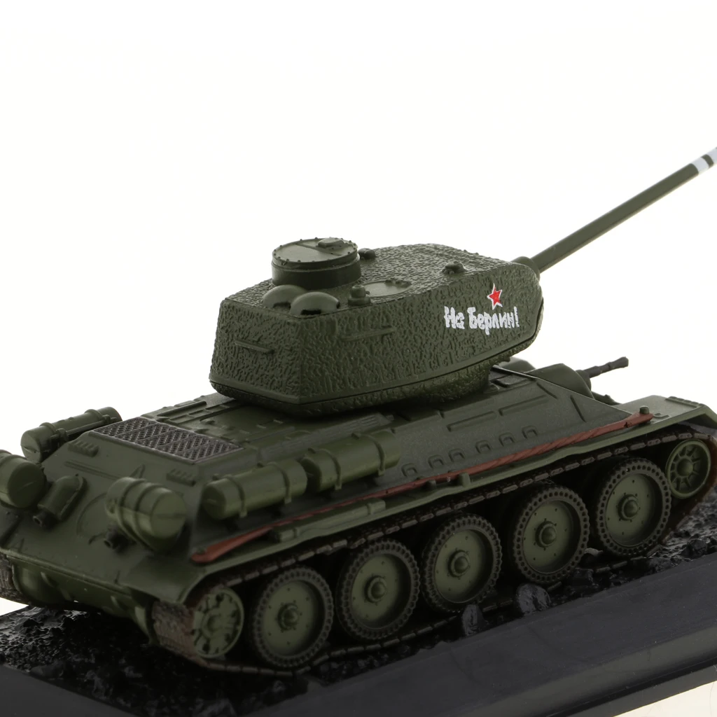 1: 72 Высокая литая модель танка модель русской Второй мировой войны T34/85-1944 военная модель игрушки для Поклонники военного стиля