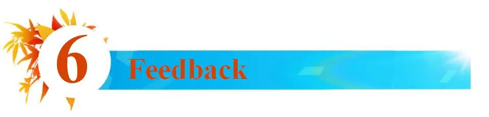 6 feedback