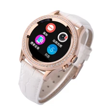 2016 NEUE Wasserdichte Bluetooth Frauen Diamant Smart Uhr D2 für IPhone und Android Smartwatch mit Kamera Sms Pulsmesser