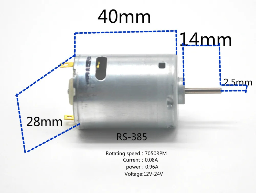 Original RS- 385 high speed 12V~24V DC motor ~
