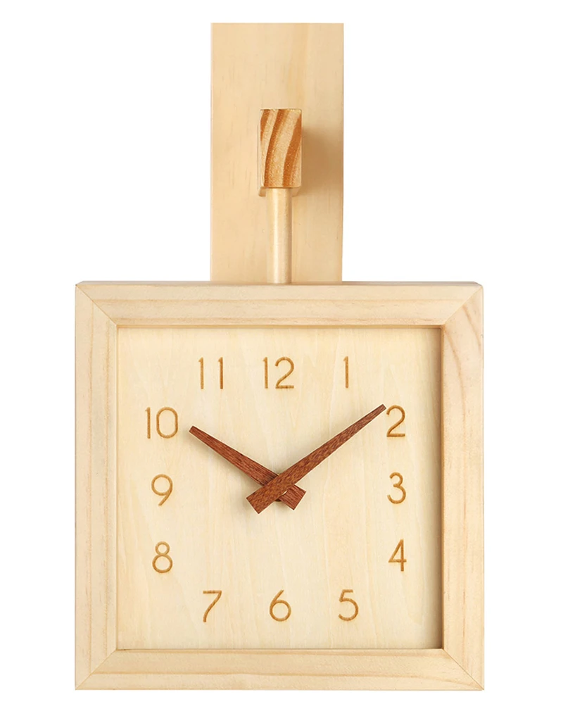 Деревянные Двухсторонние настенные часы современный дизайн женские настенные часы для гостиной Pow Patrol Europea бесшумные настенные часы WZH073