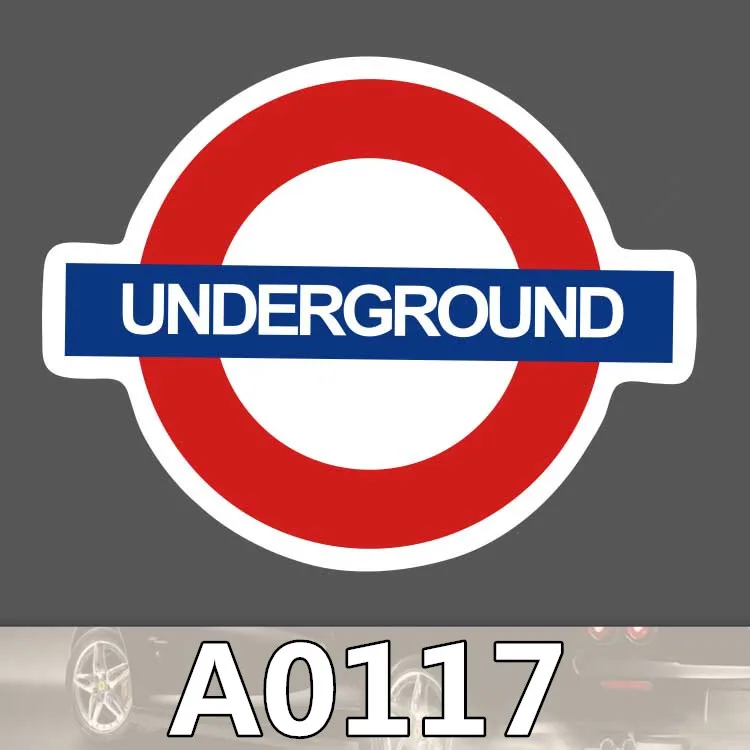 

Bevle A0117 Underground British Subway Waterproof Sticker for Cars Cool Laptop Luggage Skateboard Graffiti Notebook Stickers