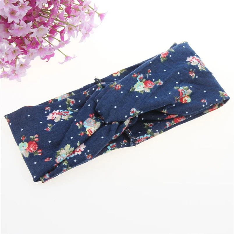 Fashion Ladies Twist Knot Pattern Headband Elastic Head Wrap Turban Hair Band Flower Accessories Hair Band Free Shipping F#K28 (20)