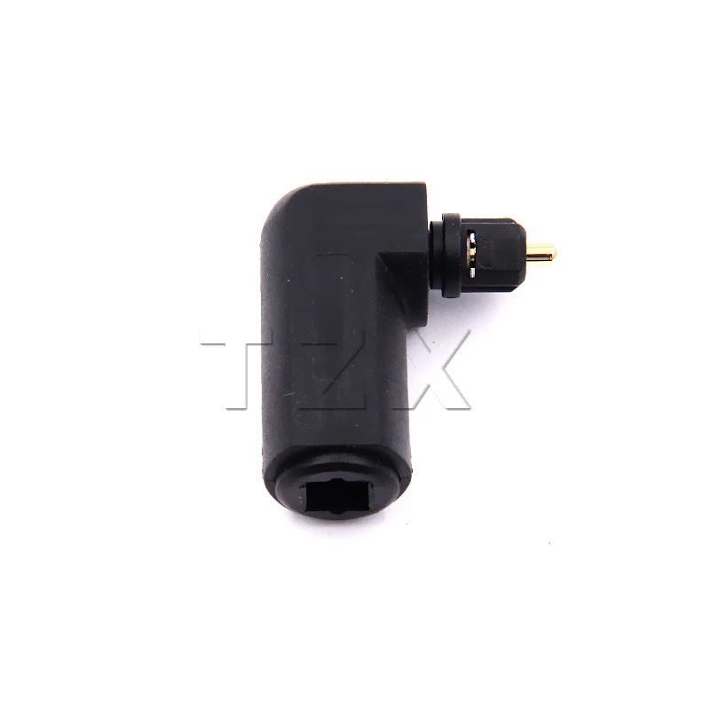 

1pcs 360 Rotates Digital Optical Fiber Audio Adapter Convertor OD 6.0 Audio adapter Square to Square 90 Degree Male to Female