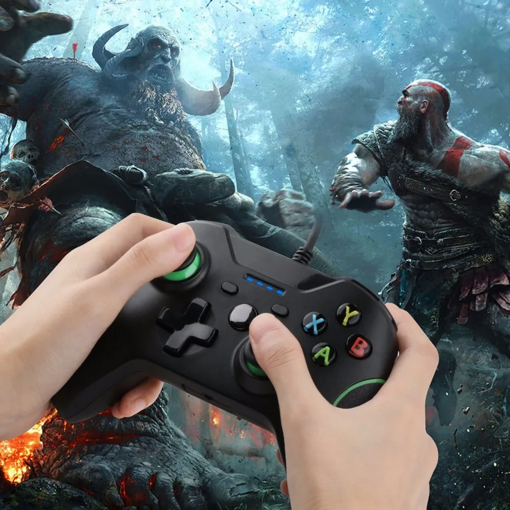 Игровые аксессуары проводной контроллер для XBox One (S) usb геймпад двойной вибрации