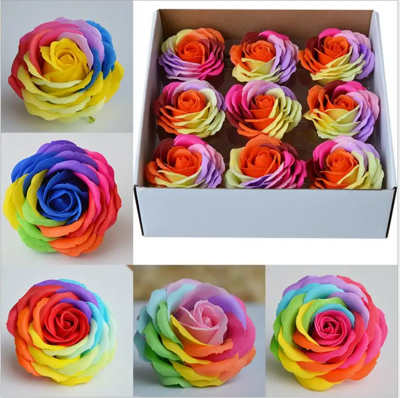

K15296 Simulation Artificia Multi-ful Rose Soap flower and Bear Craft Wedding Decorative Fragrant Valentine's Day Birthday Gift