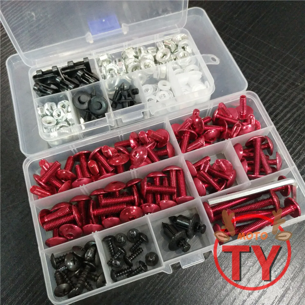 

KEMiMOTO Motorcycle Fairing Bolt Screw Nuts Washers Fastener Fixation for SUZUKI GSX-R 600 750 GSXR 2006 2007 Full Kit